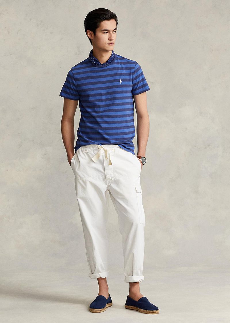 Pantalones Polo Ralph Lauren Hombre Relaxed Fit Lona Cargo Chile Blancas DWTUF-0416